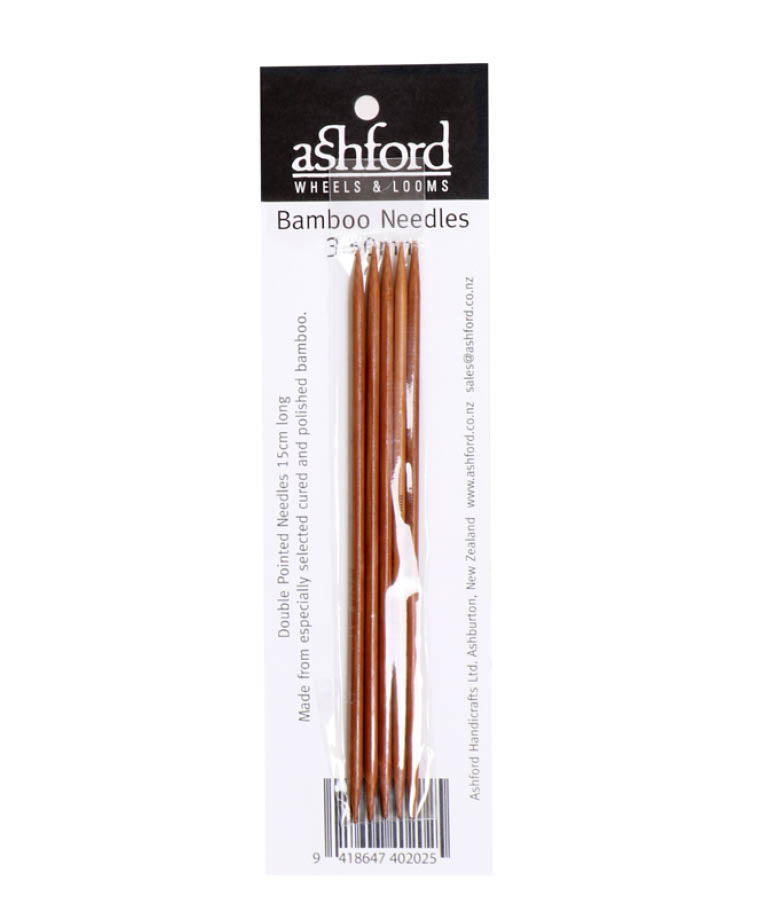 Ashford Bamboo Double Pointed Knitting Needles