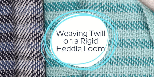 The Good Yarn Ashford Weaving Twill on a Rigid Heddle Loom