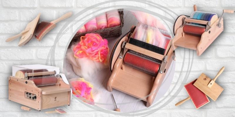 The Good Yarn Hand Carders & Drum Carders Explained Flick Carders Blending Board