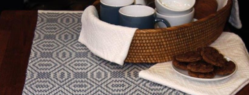 The Good Yarn Weaving Table Runner reversible