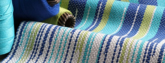 The Good Yarn Weaving and Cottons Blue Green