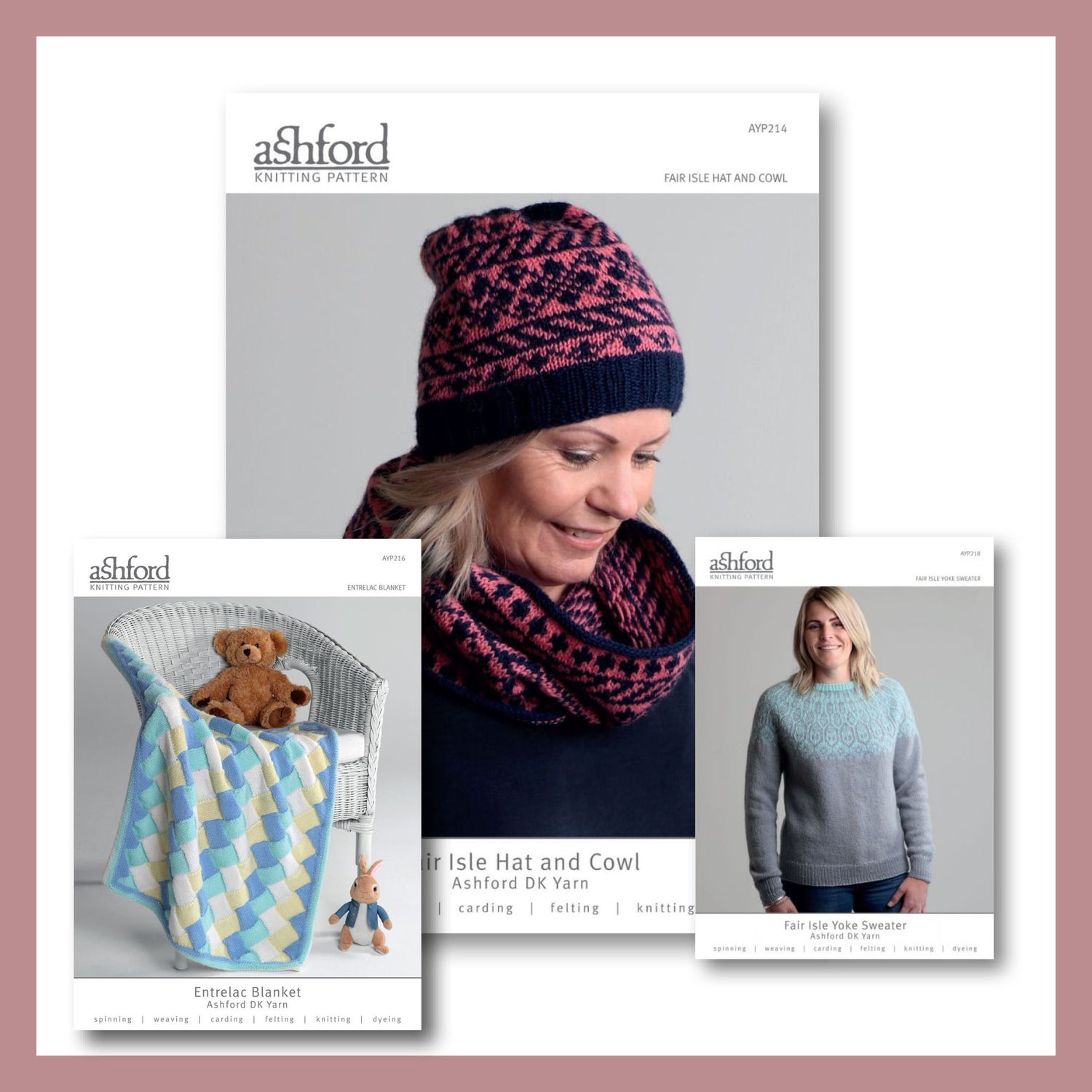 The Good Yarn Knitting Patterns Double Knit DK 8Ply beanie scarf blanket
