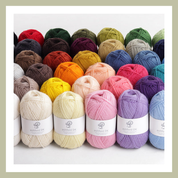 The Good Yarn Ashford Double Knit 8 ply wool for knitting crochet