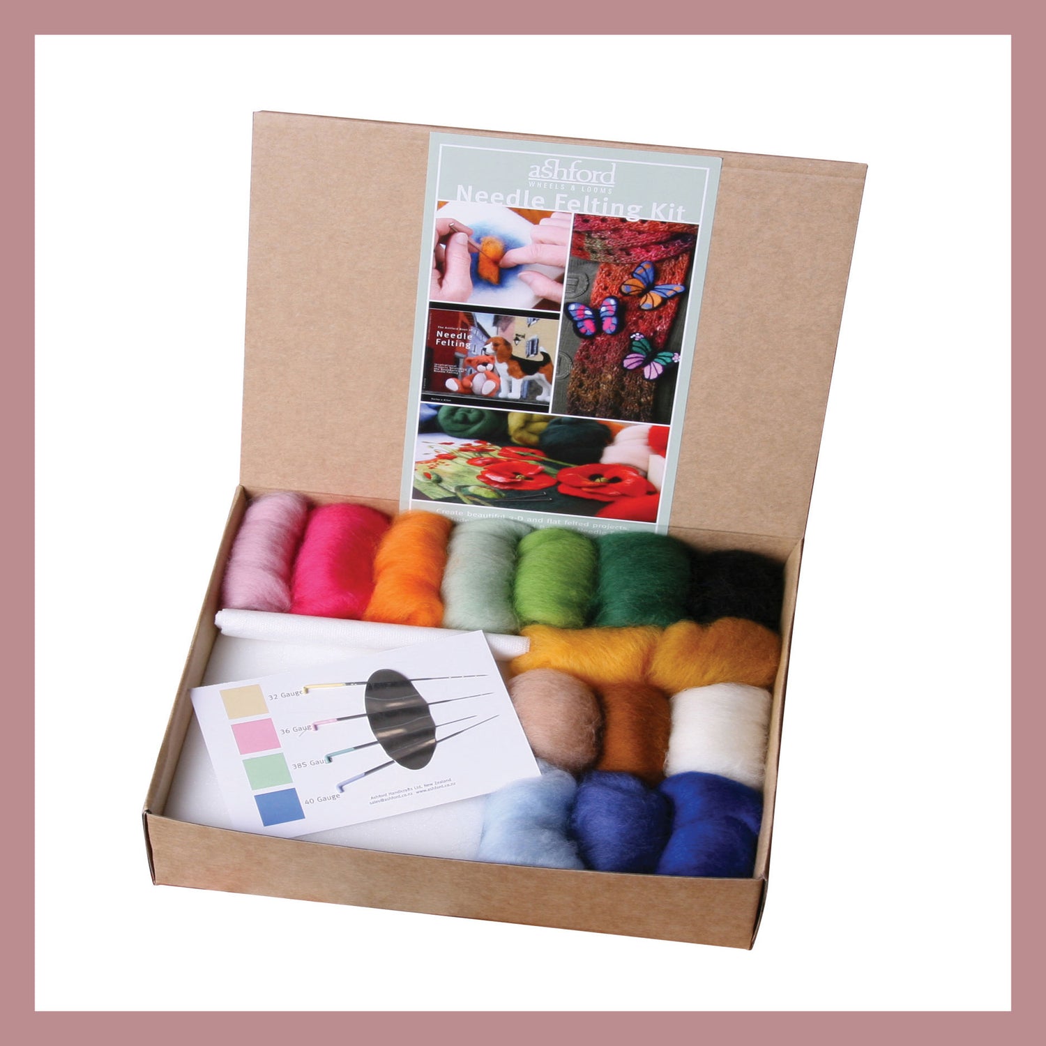 The Good Yarn Ashford Needle Felting Kits Fibre