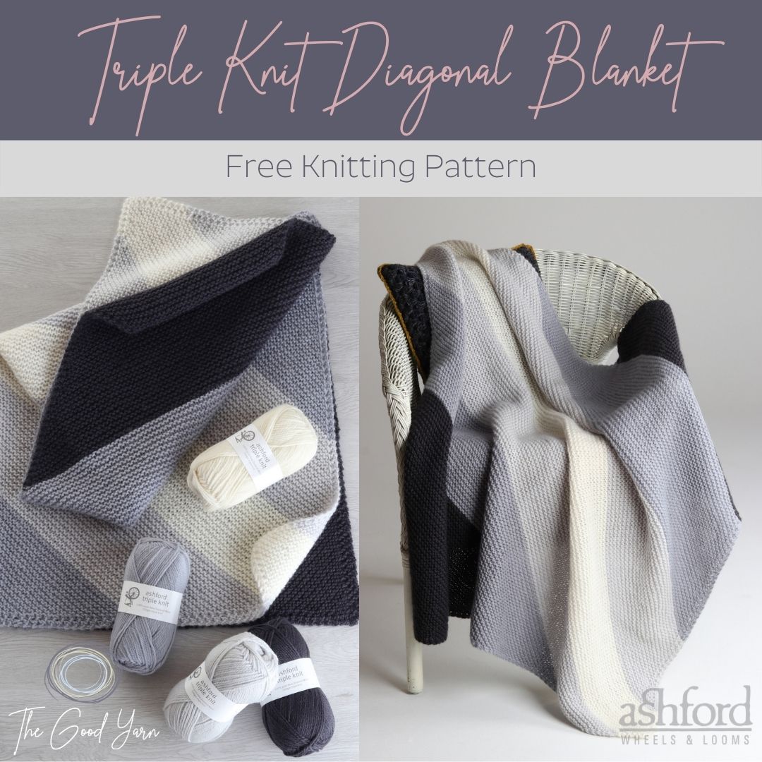 The Good Yarn Ashford Australia Triple Knit Blanket 12ply wool