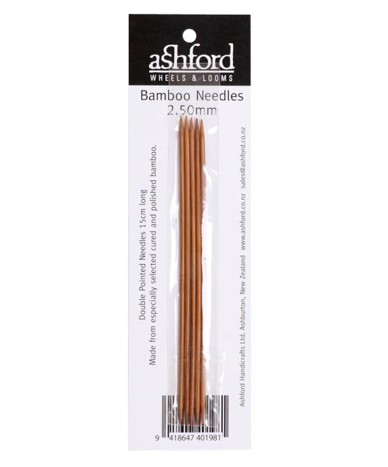 Ashford Bamboo Double Pointed Knitting Needles