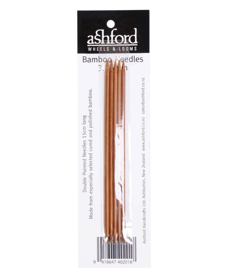 Ashford Bamboo Double Pointed Knitting Needles