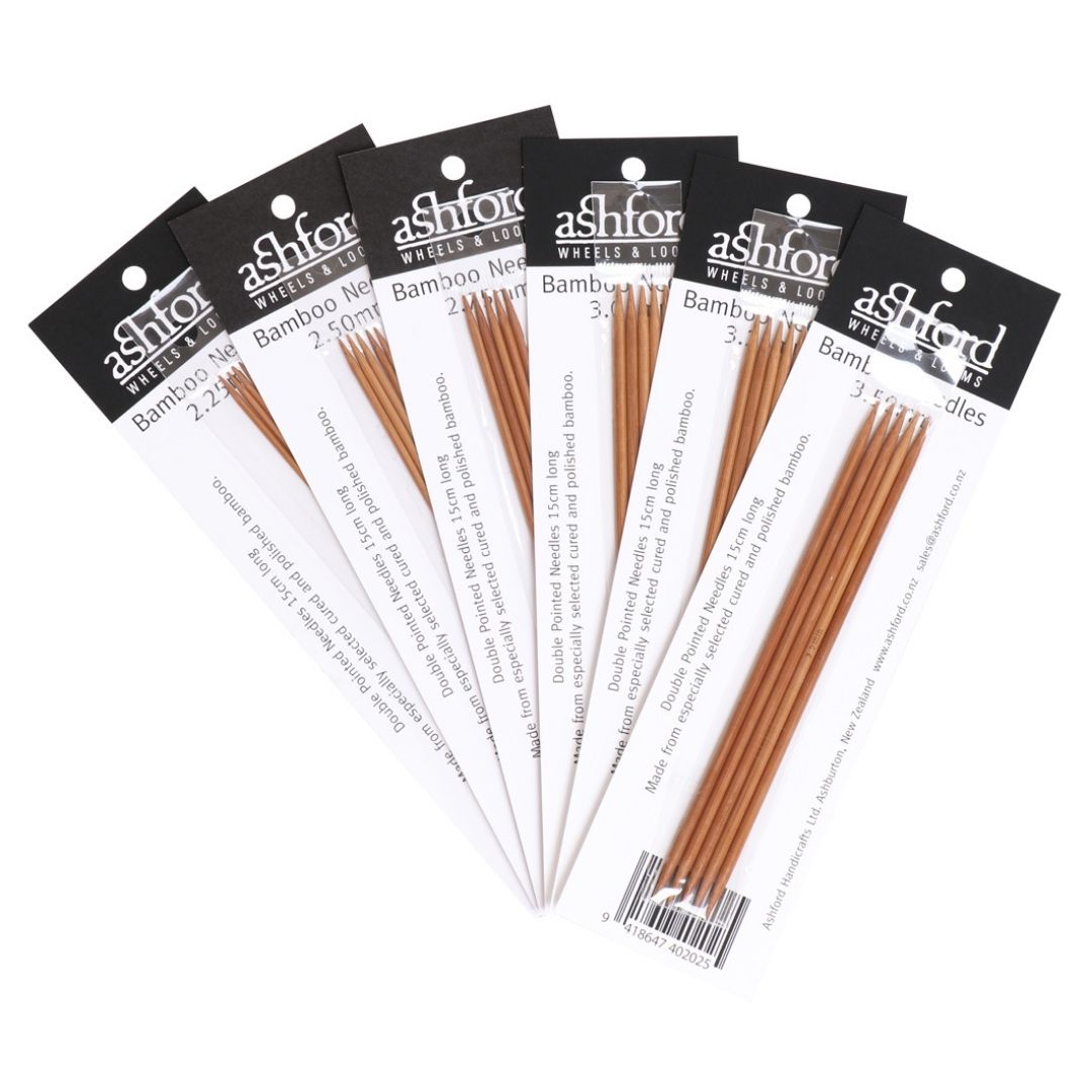 The Good Yarn Ashford Bamboo Double Pointed Knitting Needles 5 per set
