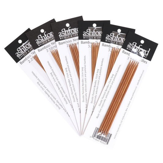 The Good Yarn Ashford Bamboo Double Pointed Knitting Needles 5 per set
