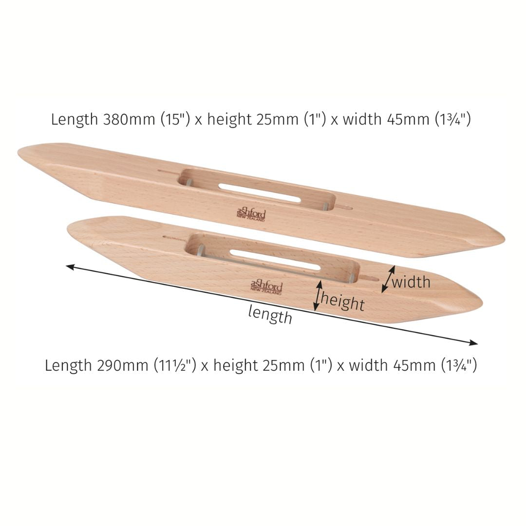 The Good Yarn Ashford Boat Shuttle Details Weaving Sizes