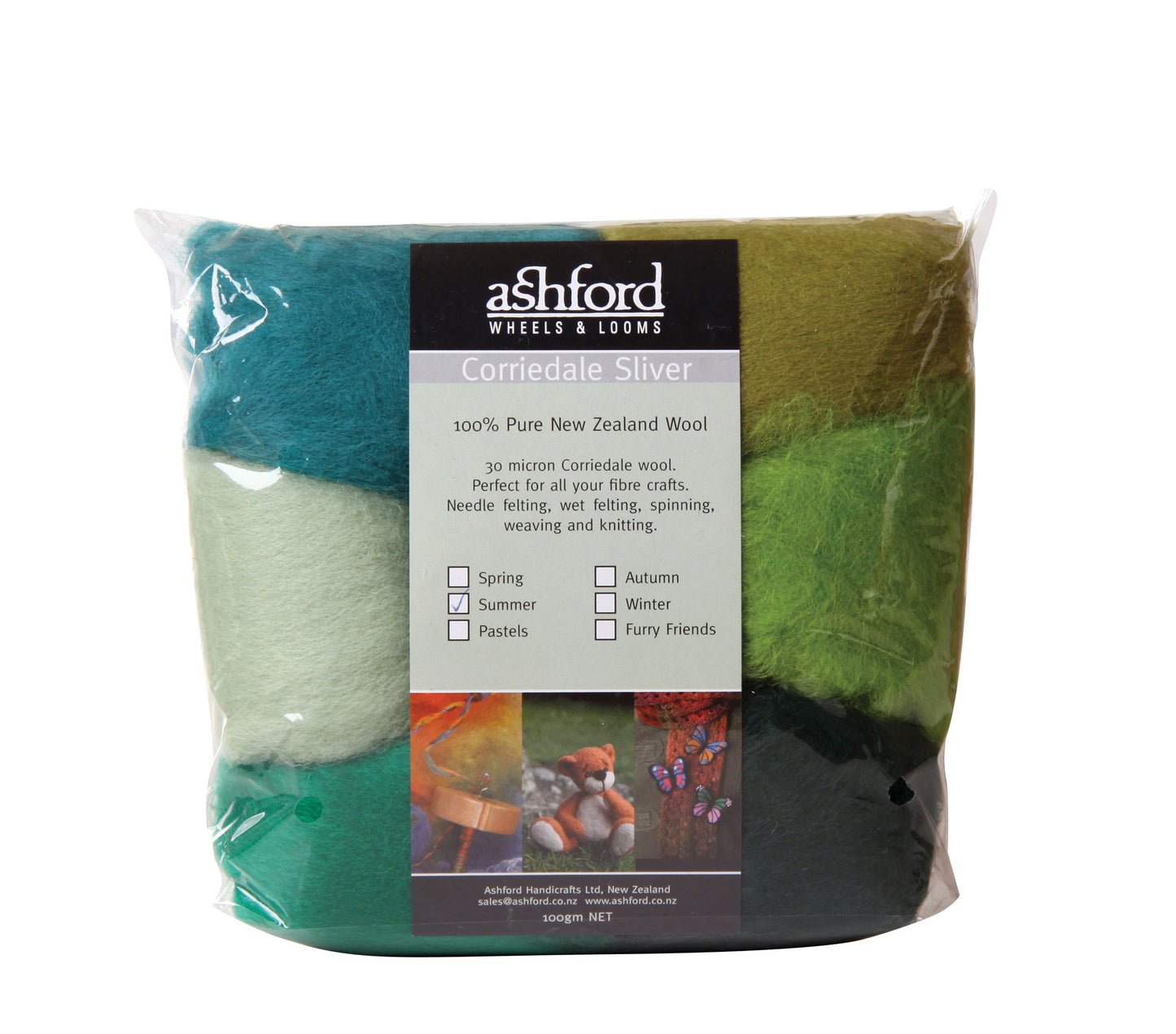 The Good Yarn Ashford Fibre Sliver Summer