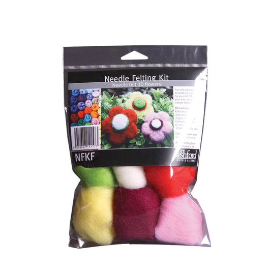 The Good Yarn Needle Felting Beginner Kit flowers
