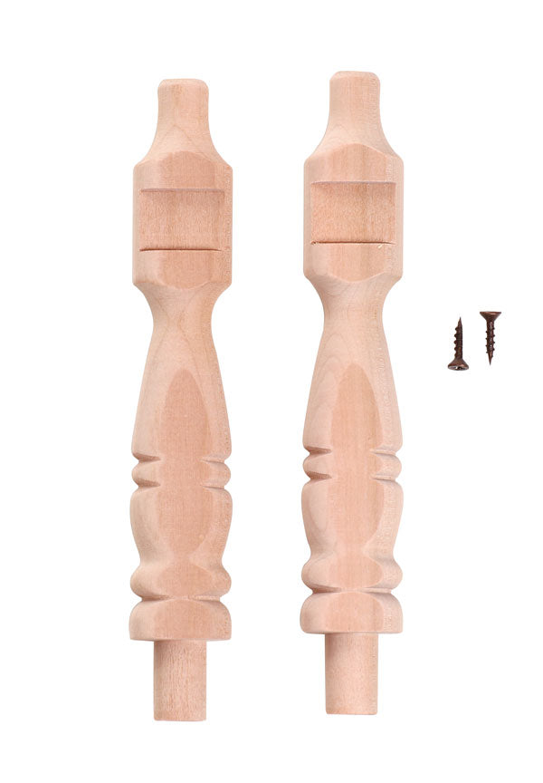 The Good Yarn Ashford Parts Pair of Maid Uprights for Traditional, Traveller or Elizabeth MDUP spinning wheel