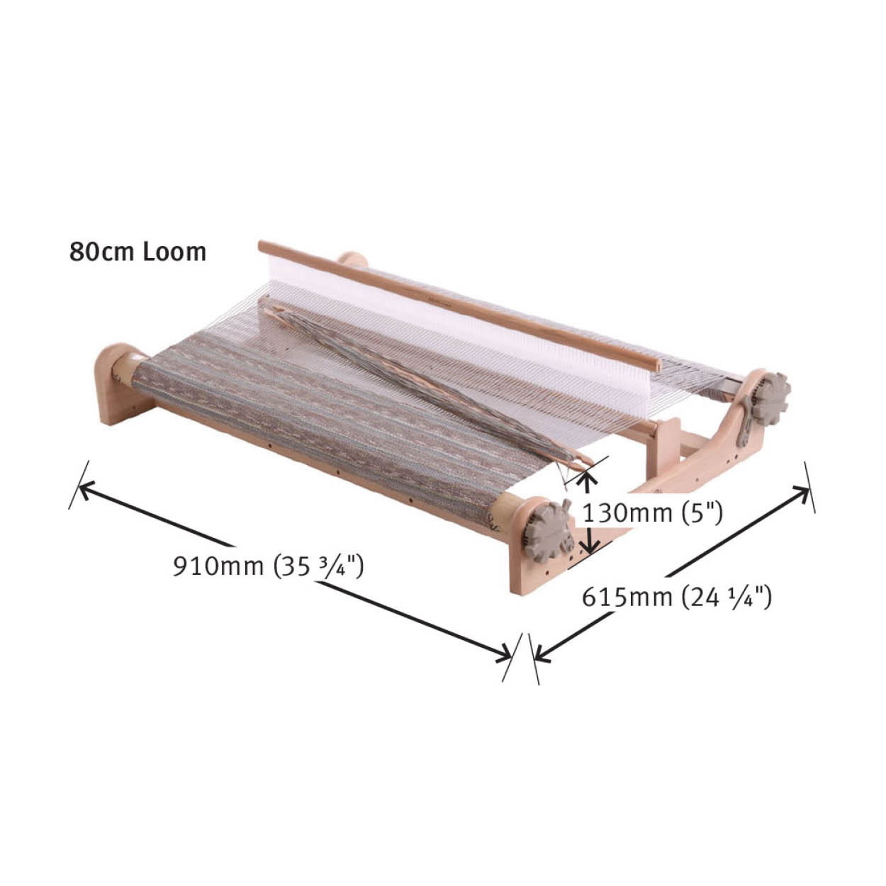 The Good Yarn - Ashford - Rigid Heddle Loom Dimensions