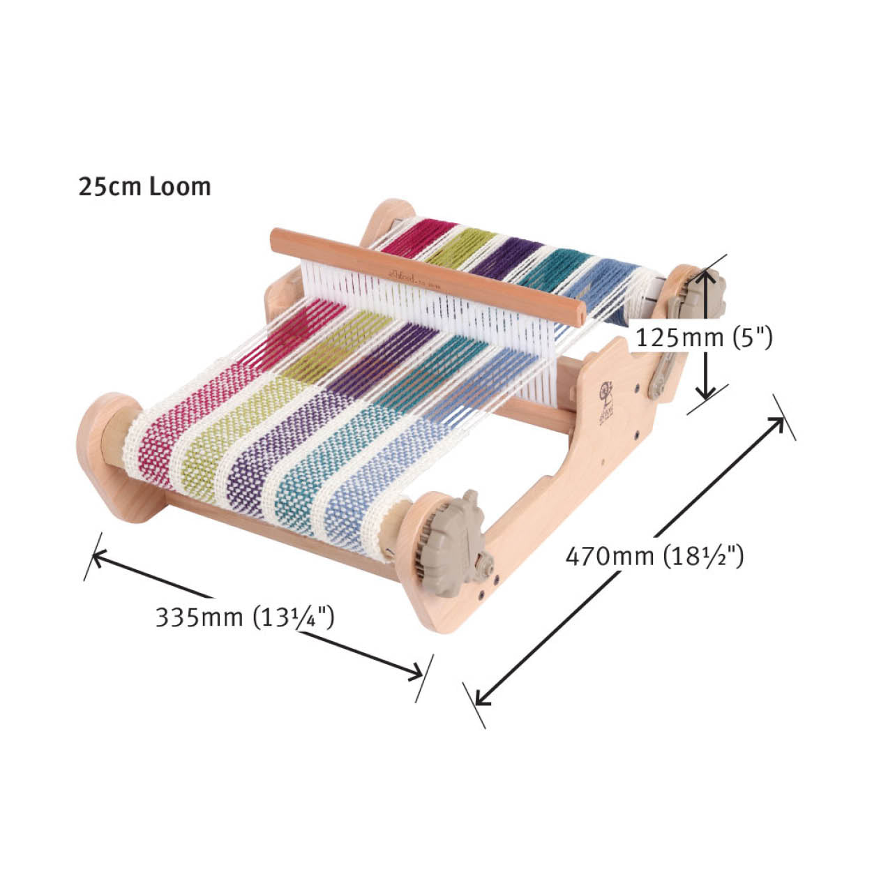 The Good Yarn - Ashford - SL25 dimensions