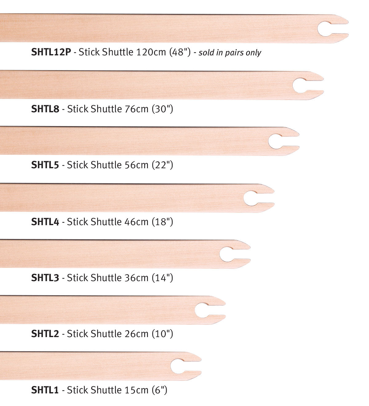 Stick Shuttle Natural Finish