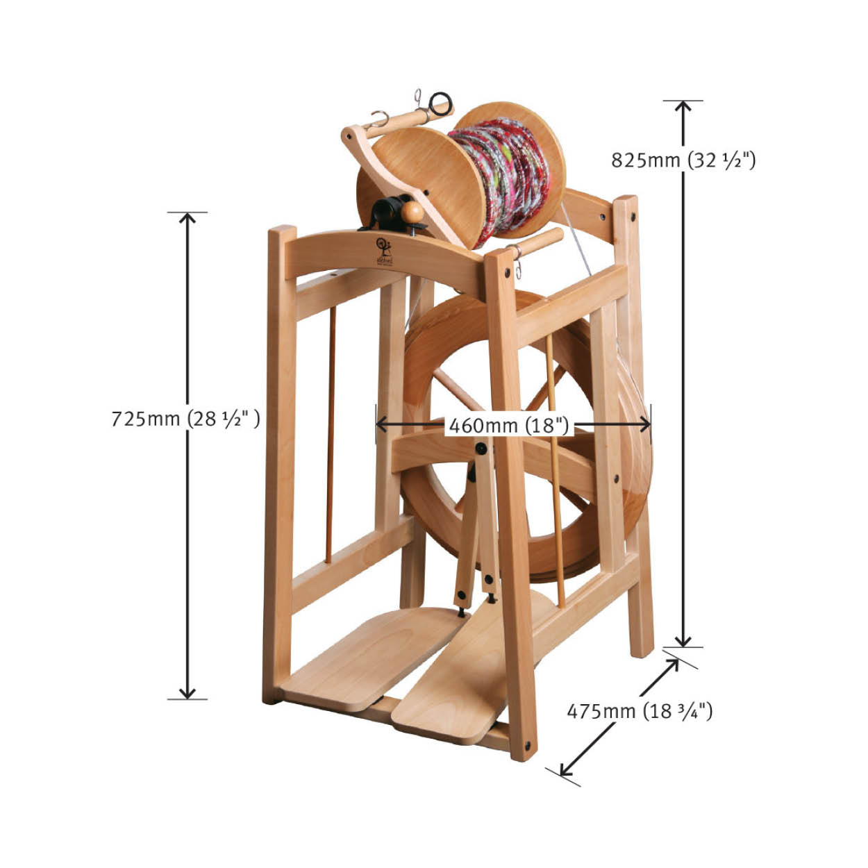 The Good Yarn Ashford Australia spinning wheel country spinner double treadle