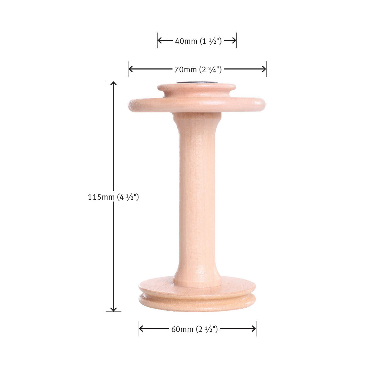The-Good-Yarn-Ashford-Spinning-Double-Drive-Bobbin-Natural-and-Lacquered-Dimensions-1.jpg