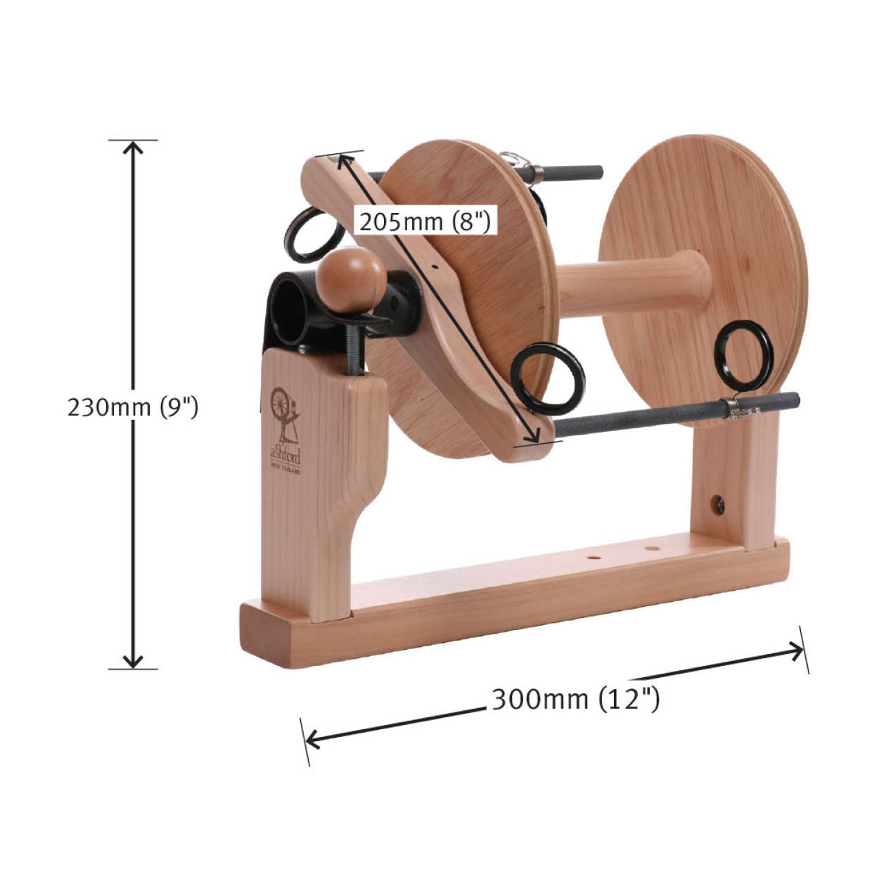The Good Yarn Ashford Australia Spinning Wheels Kiwi Super Flyer Kit with 3 Kiwi Super Flyer Bobbins and Lazy Kate
