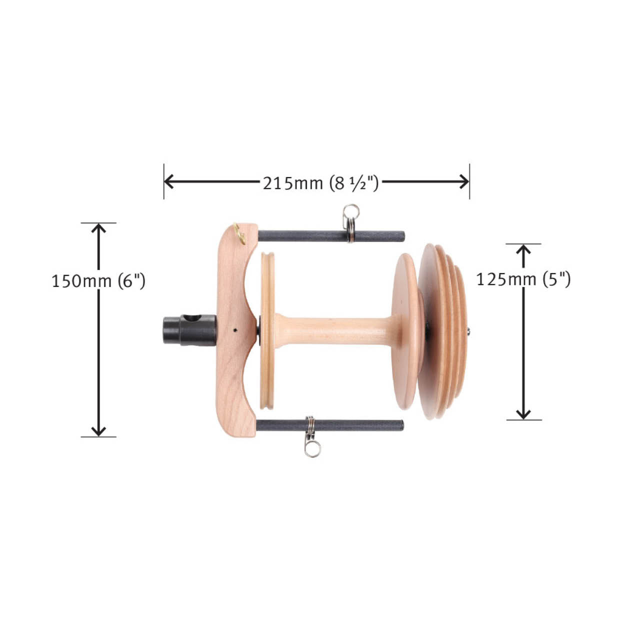 The Good Yarn Ashford Australia Spinning Wheels sliding hook flyer jumbo double drive