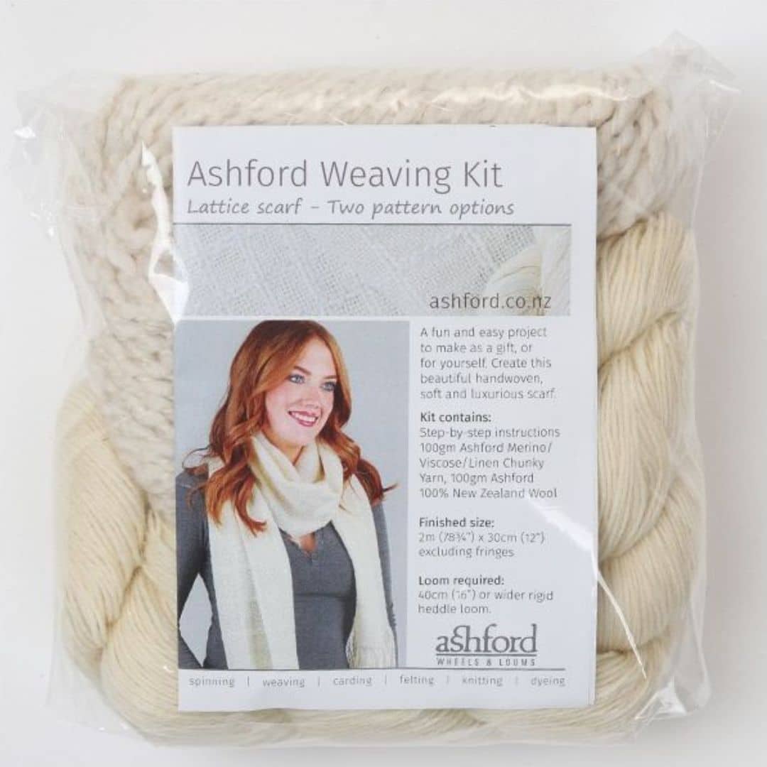 The Good Yarn - Ashford - Weaving Kit - Lattice Scarf Kit AWK1