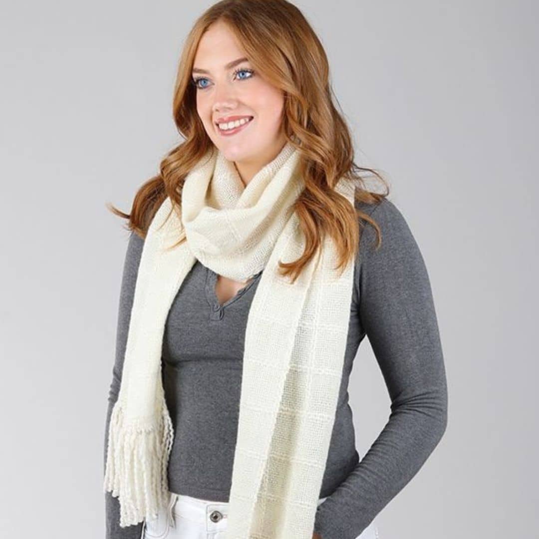 The Good Yarn - Ashford - Weaving Kit - Lattice Scarf Kit finished AWK1