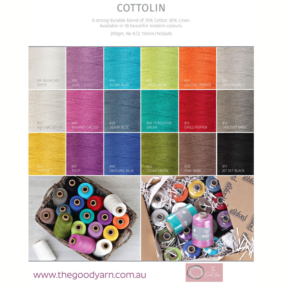 The Good Yarn Cottolin COlour CHart