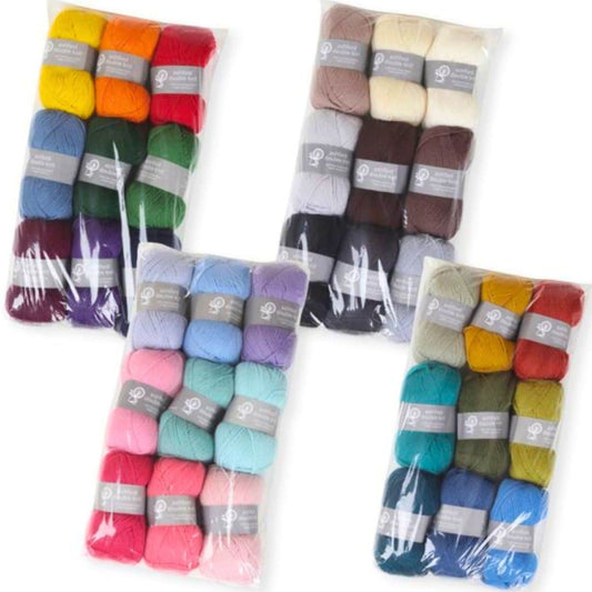 The Good Yarn DK 8 Ply Yarn Wool Colour Pack All Colours