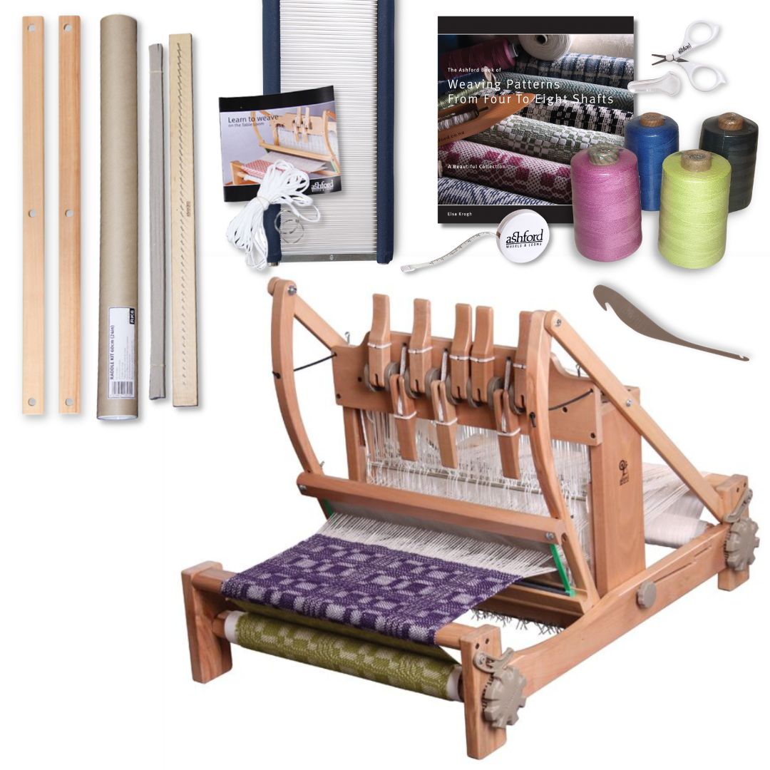 The Good Yarn Eight shaft kit 60cm cottons bok raddle kit warp sticks