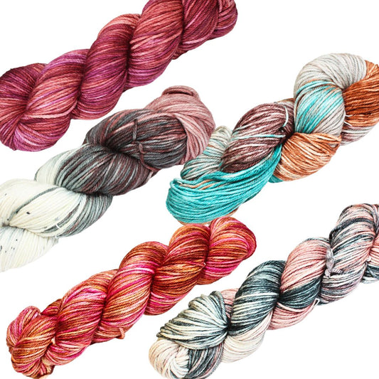 The Good Yarn Fiori DK IV Hand Dyed 8 Ply Australian Merino Wool