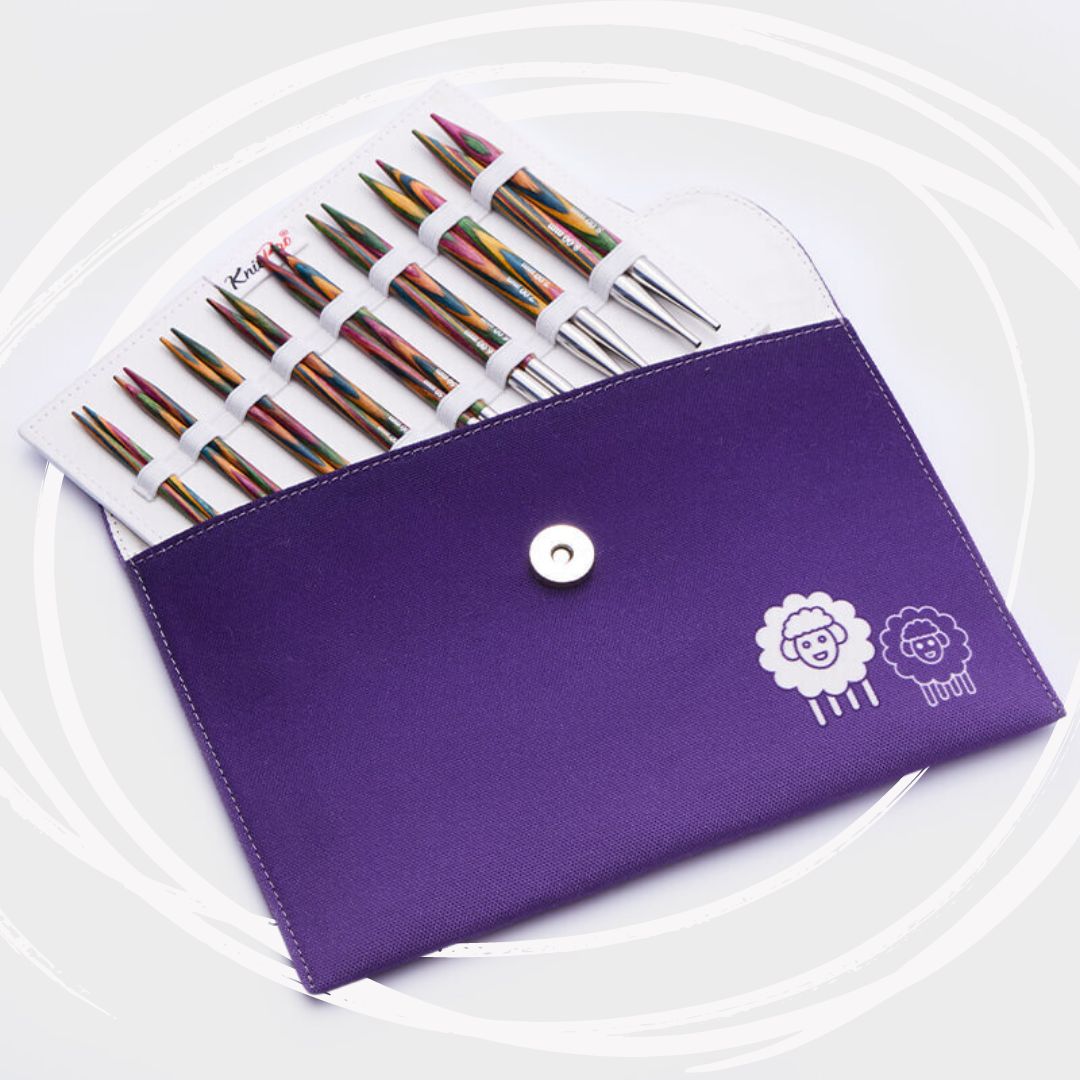 The Good Yarn KnitPro SYMFONIE DELUXE INTERCHANGEABLE CIRCULAR NEEDLES Pouch open
