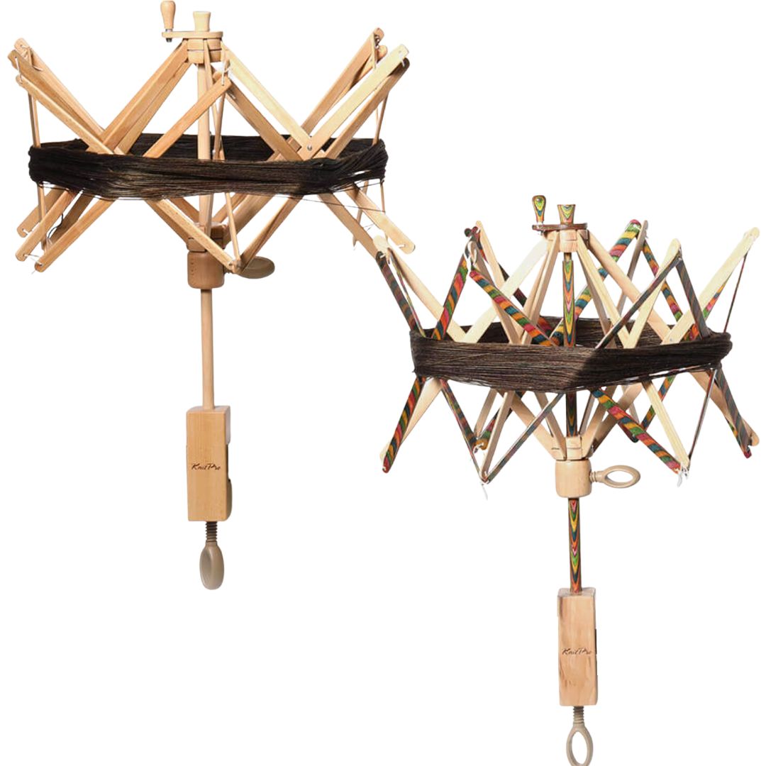 The Good Yarn KnitPro Signature Swift Skein Winder Natural & Signature