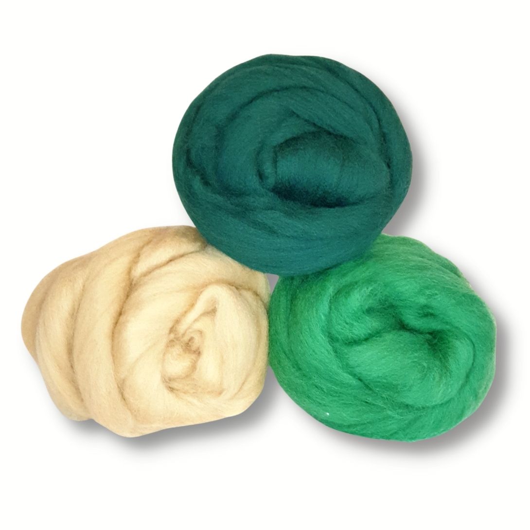 The Good Yarn Merino 3 colour pack Gum Tree Green Tea Cookie Kiwifruit
