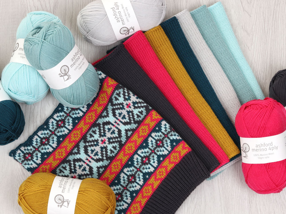 The Good Yarn Merino Wool 4ply bright colours for knitting and crochet