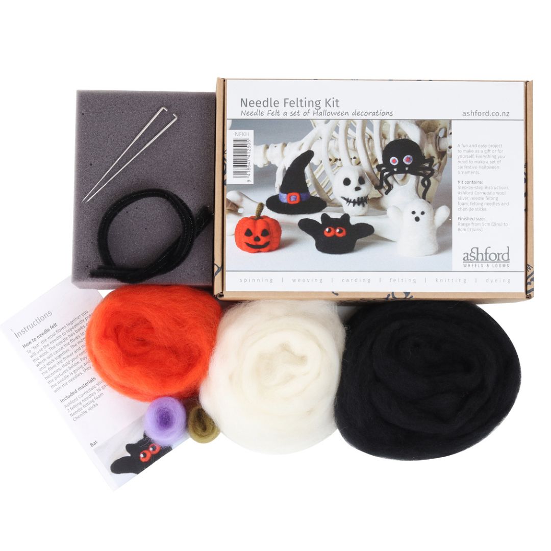 he Good Yarn Needle Felting Halloween wool kit