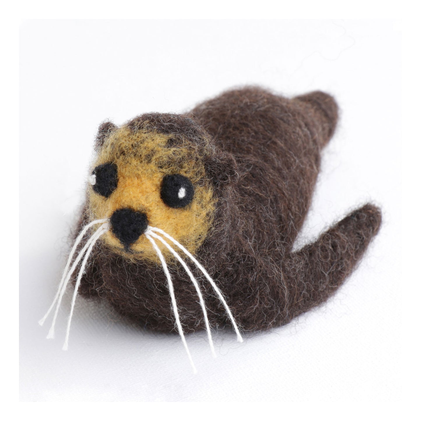 The Good Yarn Needle Felting Beginner Kit Seal finished