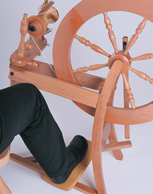 The Good Yarn Learn to Spin on the Ashford Traditional Spinning Wheel Foot and Treadle