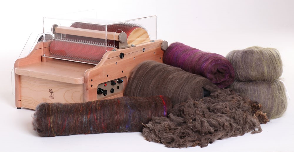 The Good Yarn ecarder Ashford electric carding machine for wool
