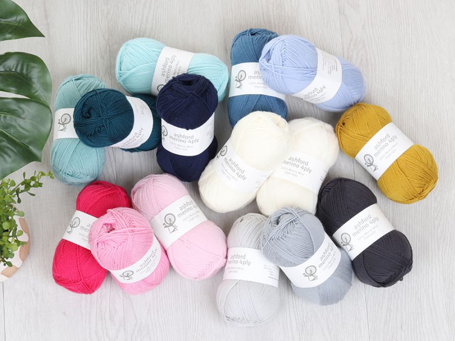 The Good Yarn Merino Wool 4ply colour range