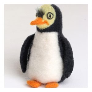 The Good Yarn Needle Felting Beginner Kit Penguin finished