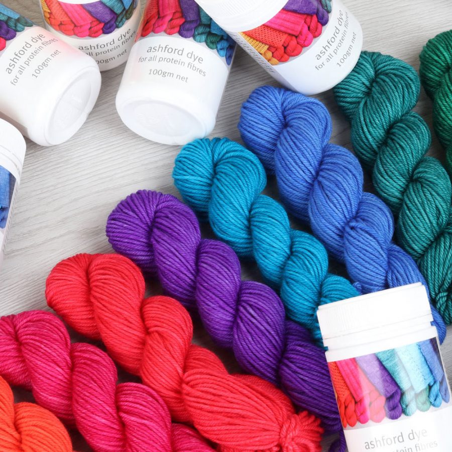 The Good Yarn Ashford Wool Dye lots of colours