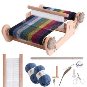 SampleIt Weaving Loom 25cm with yarn hook reed clamp