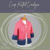 The Good Yarn Ashford Crop Knitted Cardigan DK Double Knit Yarn