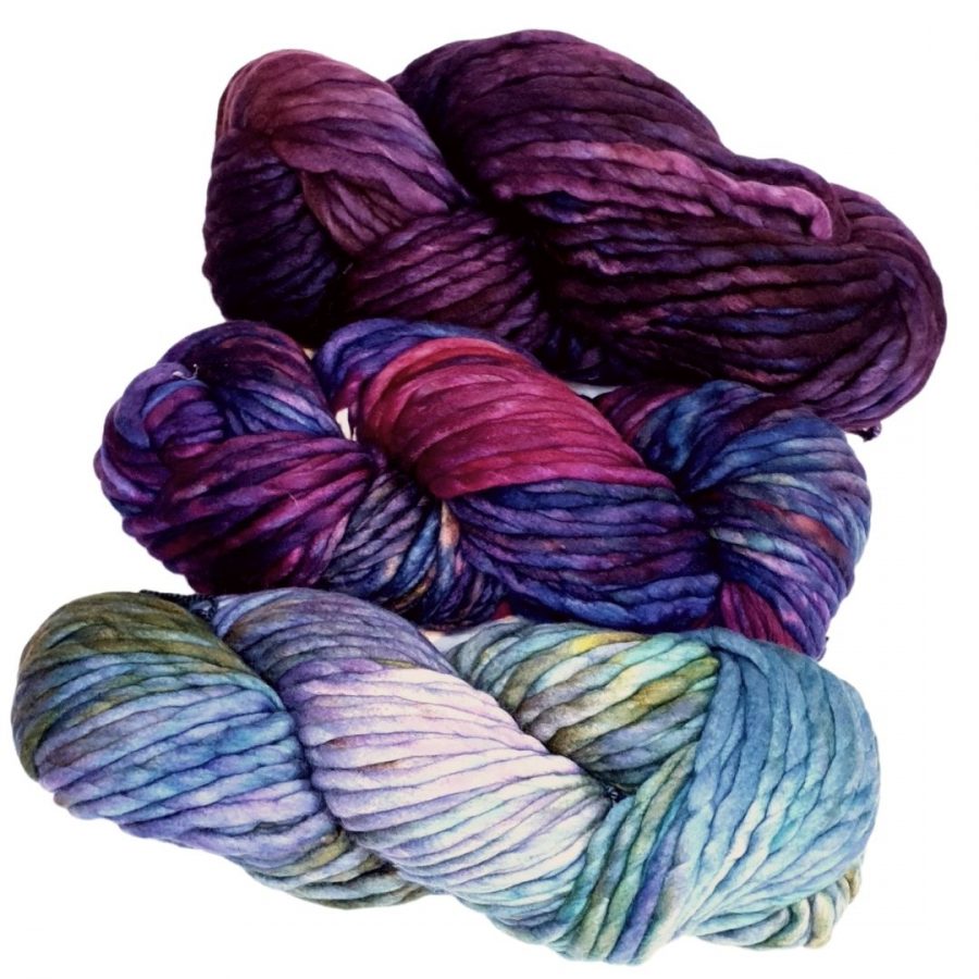 The Good Yarn Malabrigo Rasta 3 colours Abril indiecita anniversaria knitting scarf beanie cowl