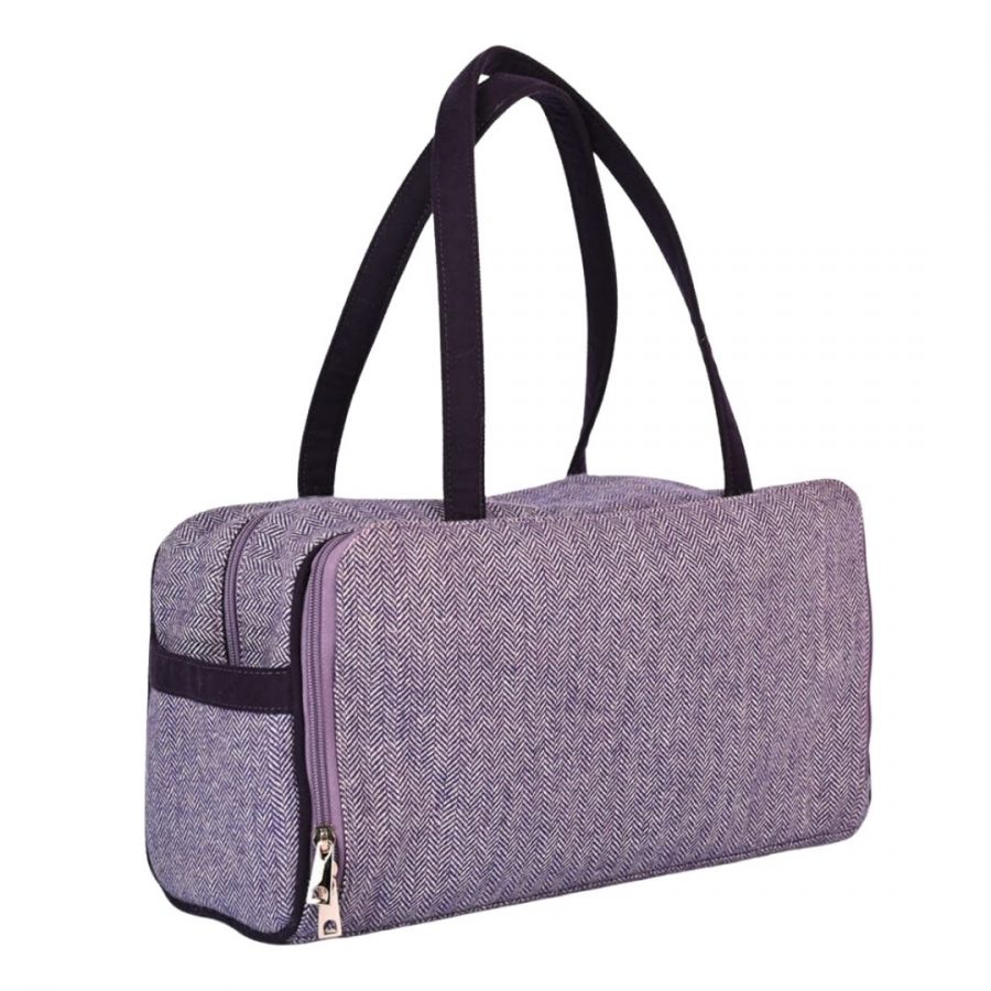 The Good Yarn KnitPro Snug duffle Bag closed purple