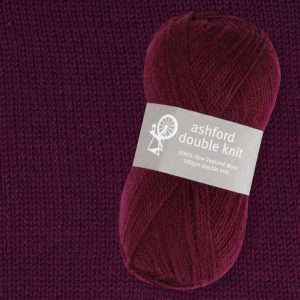 The Good Yarn Ashford Double Knit DK wool ball plus knitted garnet knitting weaving crochet