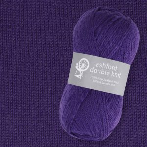 The Good Yarn Ashford Double Knit DK wool ball plus knitted violet knitting weaving crochet