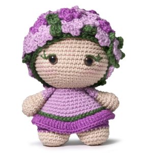 The Good Yarn Amigurumi Crochet kit Too cute Violet