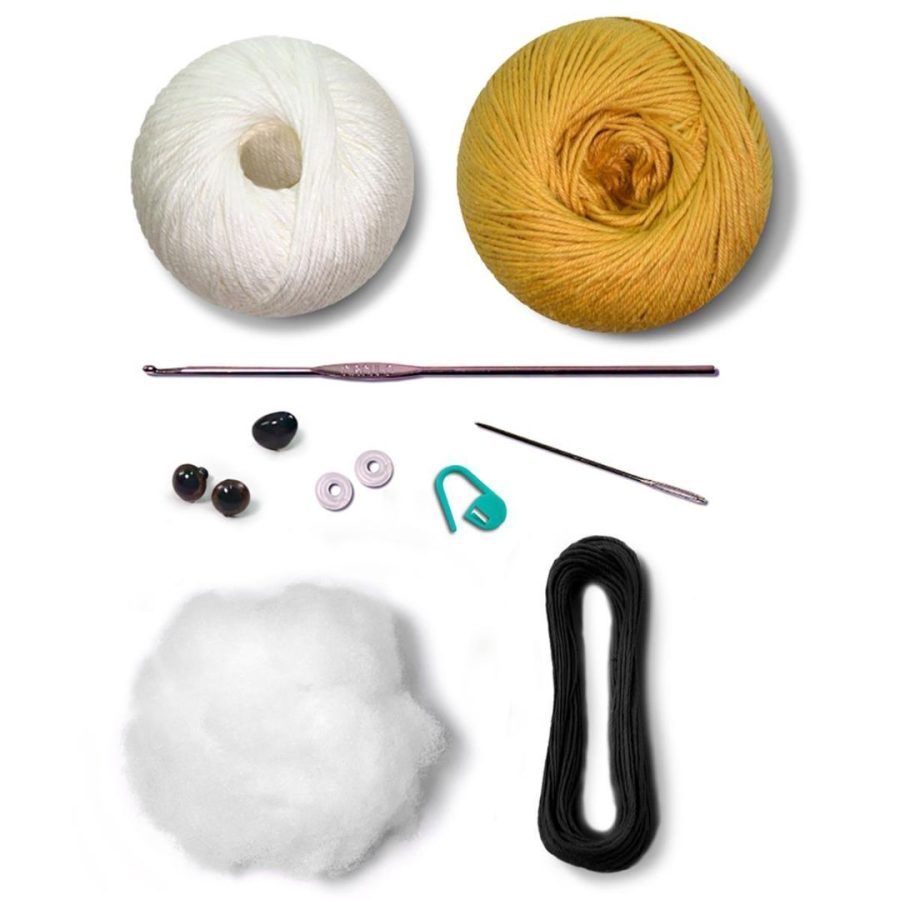 The Good Yarn Amigurumi Crochet Kits sophia doll kit contents