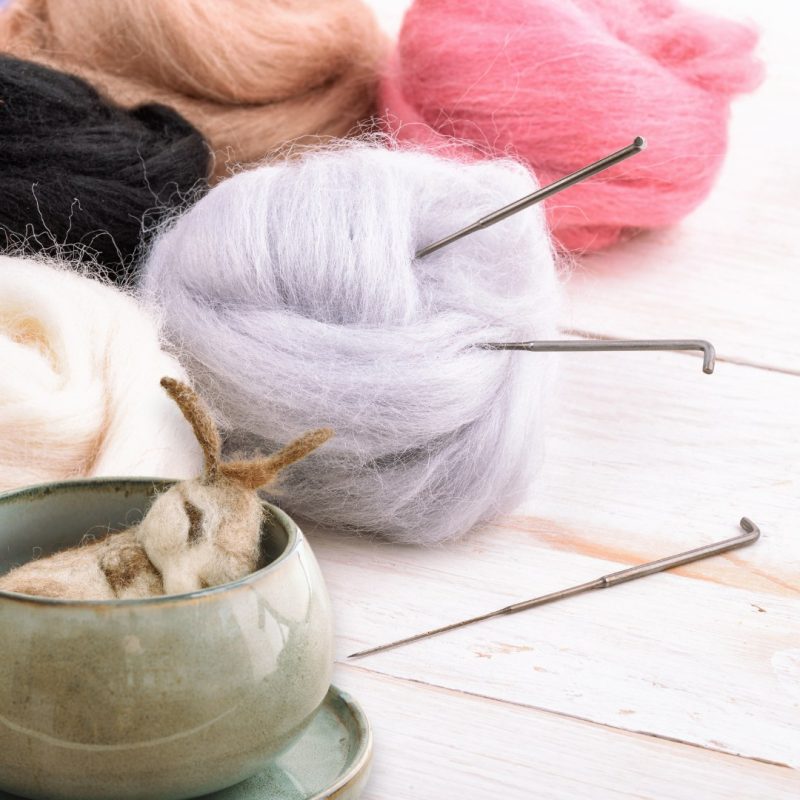 The Good Yarn Needle Felting Kit wool supplies